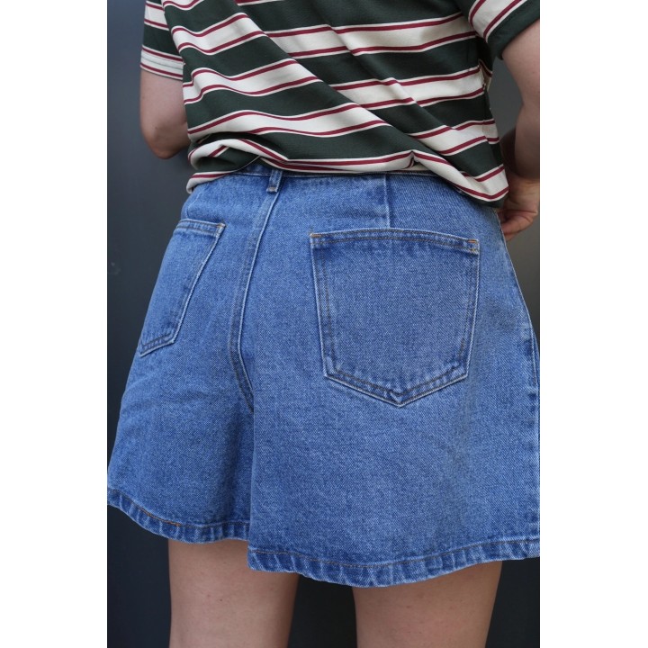 Short en jeans